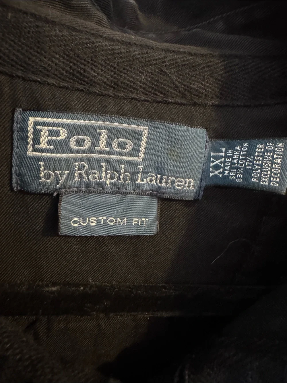 Polo Ralph Lauren RL Snow‎ Cup Rugby Polo Shirt Men's XXL Pony Crest Elbow Patch